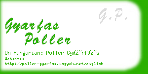 gyarfas poller business card